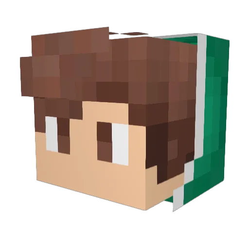 SaBenTontis Minecraft avatar head, 3D render