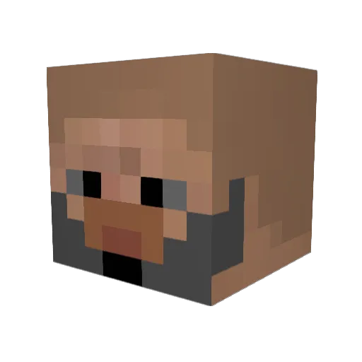 SaIGL Minecraft avatar head, 3D render