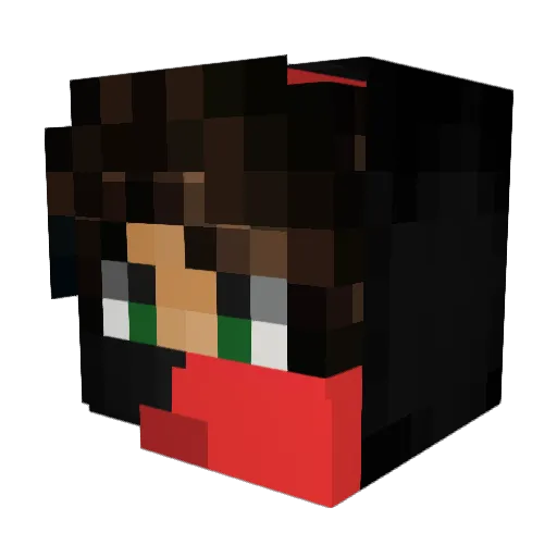 SaJaD_iQ Minecraft avatar head, 3D render