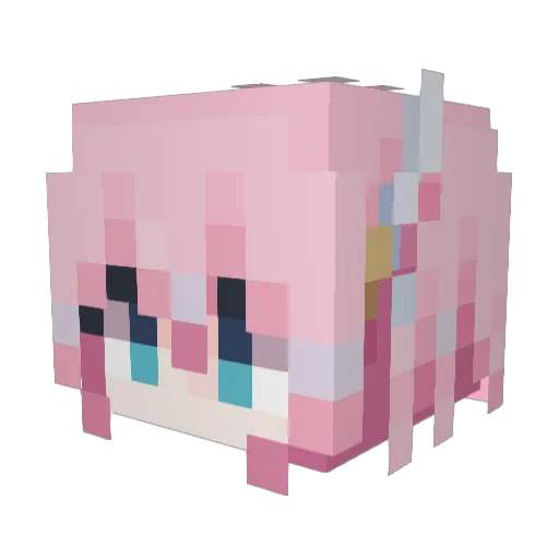 SaKuLa2023 Minecraft avatar head, 3D render