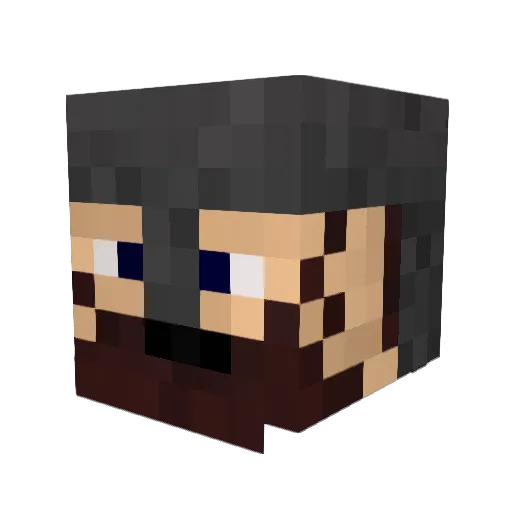 SaMSwAZ Minecraft avatar head, 3D render