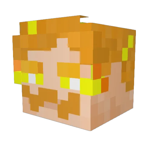 SaMuRaY7200 Minecraft avatar head, 3D render
