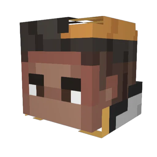 SaOLa_ Minecraft avatar head, 3D render