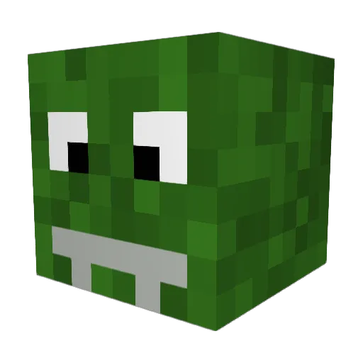 SaRaBeNa Minecraft avatar head, 3D render