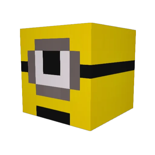 SaSkAsAtA Minecraft avatar head, 3D render