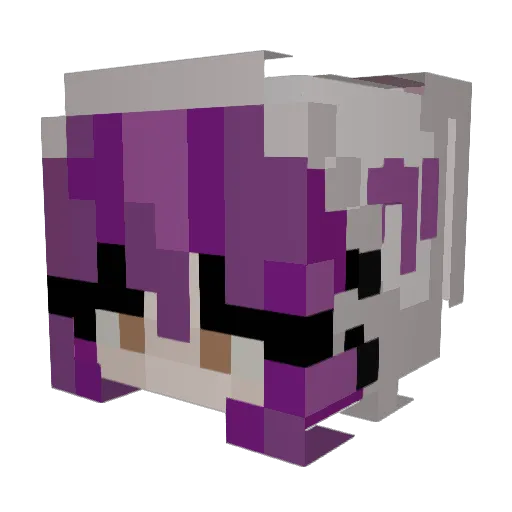 SaYoRi_420 Minecraft avatar head, 3D render