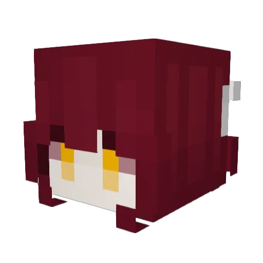Sa_geum Minecraft avatar head, 3D render