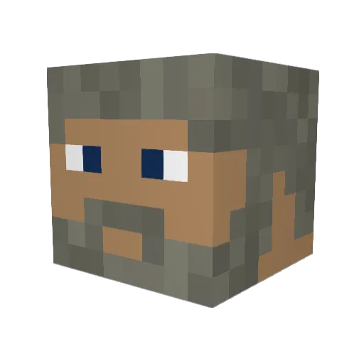 Saaarne Minecraft avatar head, 3D render