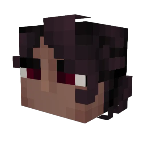 Saaber Minecraft avatar head, 3D render