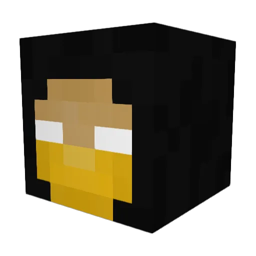 SaadKA Minecraft avatar head, 3D render
