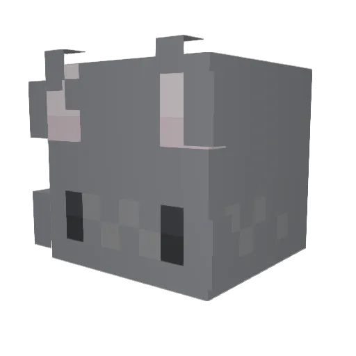 Saaitaso Minecraft avatar head, 3D render