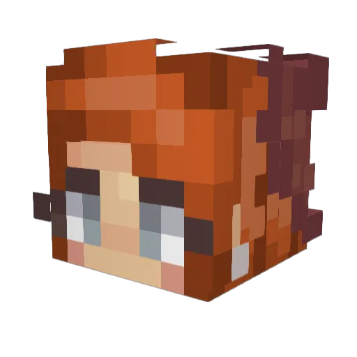 Saamburger Minecraft avatar head, 3D render