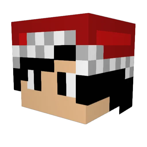 Saangrina Minecraft avatar head, 3D render