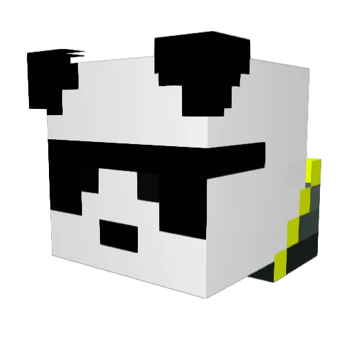 Saaria Minecraft avatar head, 3D render
