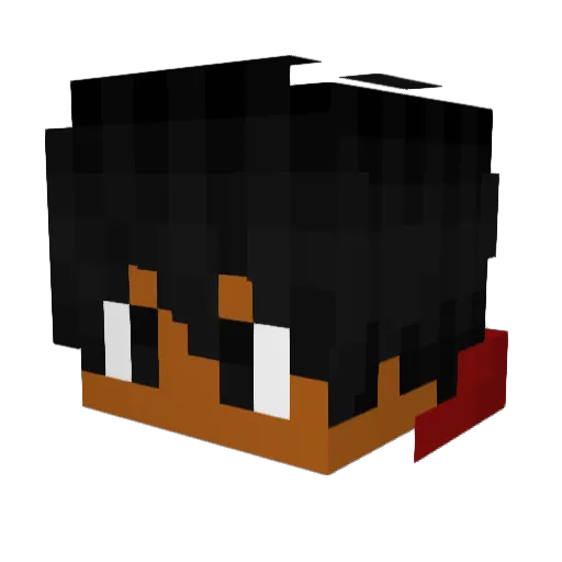 SaatoBR Minecraft avatar head, 3D render