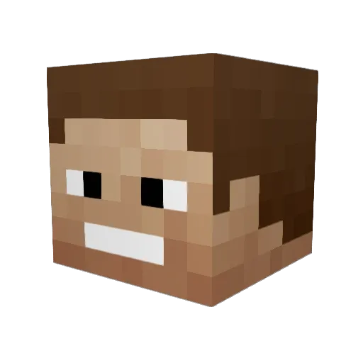 SaatplayOfficial Minecraft avatar head, 3D render