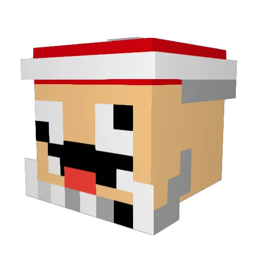 Saavannah Minecraft avatar head, 3D render