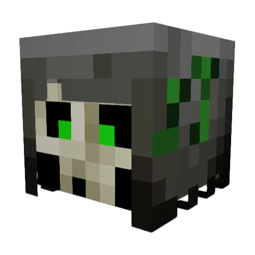 Saazbaum Minecraft avatar head, 3D render