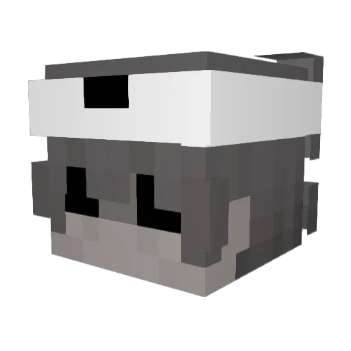 Sabaku01 Minecraft avatar head, 3D render