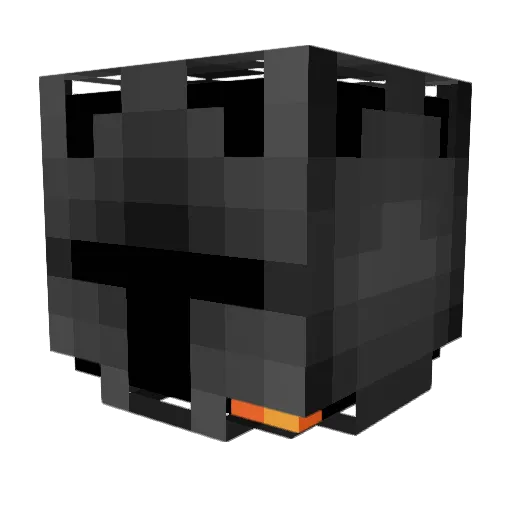 Sabaku_ Minecraft avatar head, 3D render