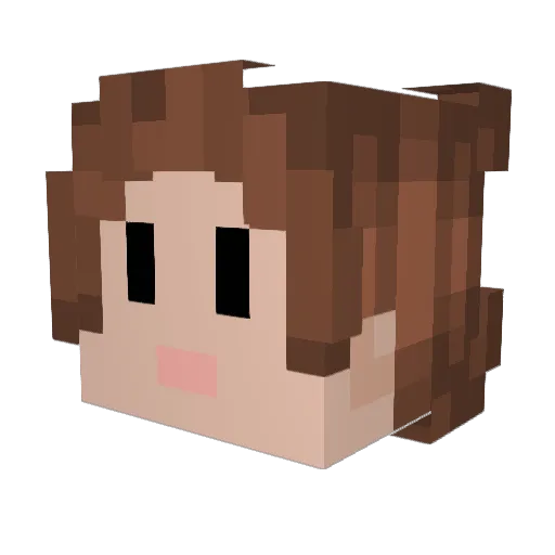 Sabawyn Minecraft avatar head, 3D render