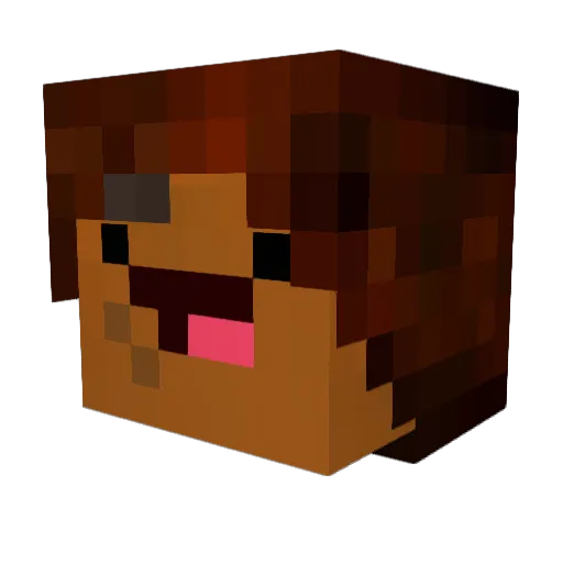Sabeeh Minecraft avatar head, 3D render