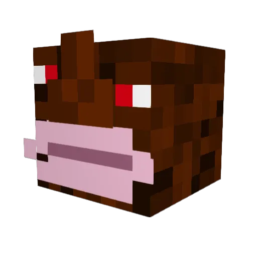 Saber008 Minecraft avatar head, 3D render