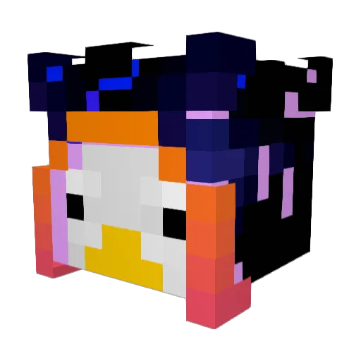 SaberSlayer Minecraft avatar head, 3D render