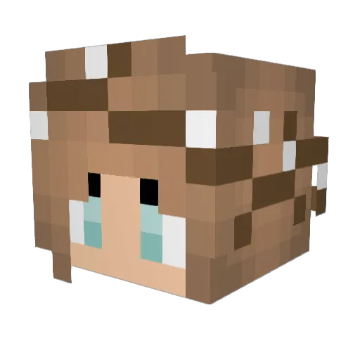 SaberSong Minecraft avatar head, 3D render