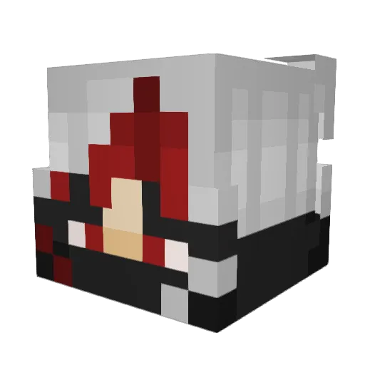 SaberToothMC Minecraft avatar head, 3D render