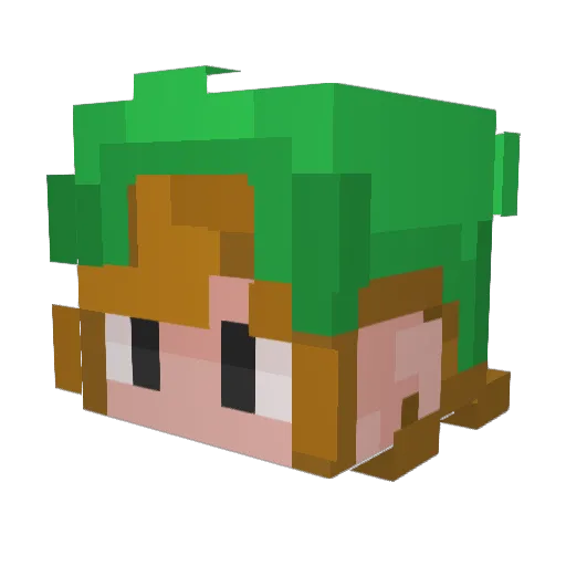 Saber_1999 Minecraft avatar head, 3D render