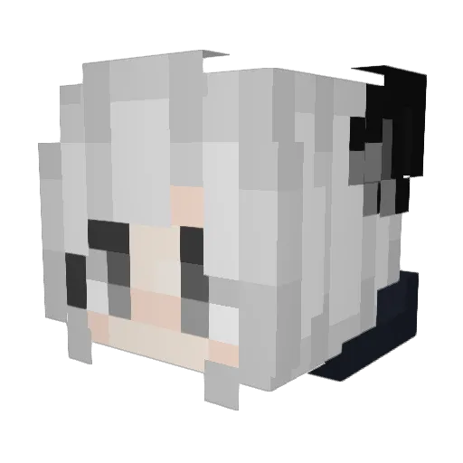 Saber_Ayuka Minecraft avatar head, 3D render