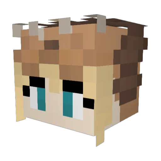 Saber_Shiki Minecraft avatar head, 3D render