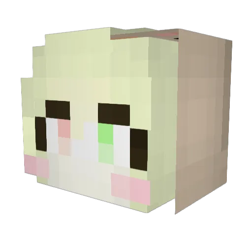 Saber_St Minecraft avatar head, 3D render