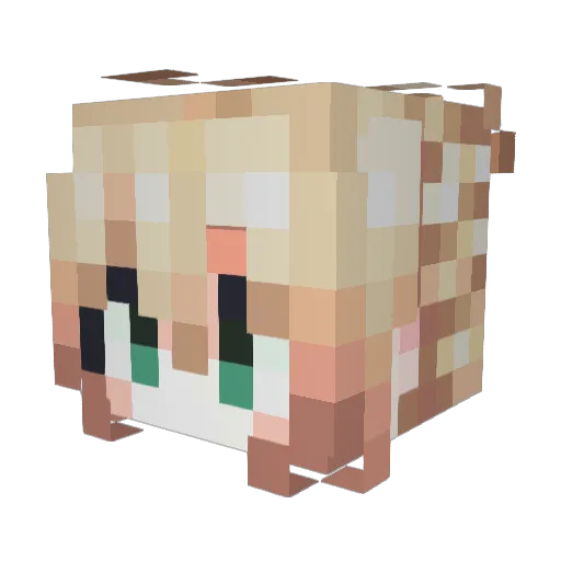 Saber_altoria Minecraft avatar head, 3D render