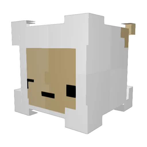 Saberdile Minecraft avatar head, 3D render