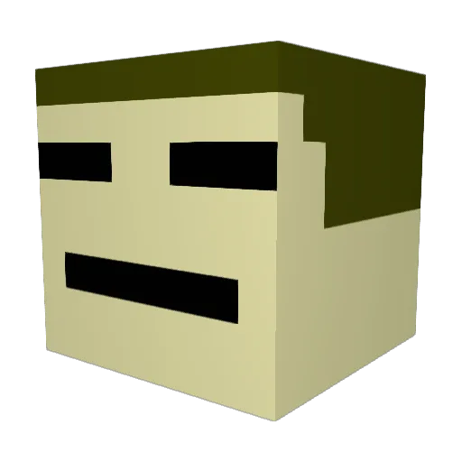 Sabermaster5951 Minecraft avatar head, 3D render
