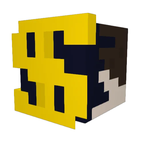 Sabermoose Minecraft avatar head, 3D render