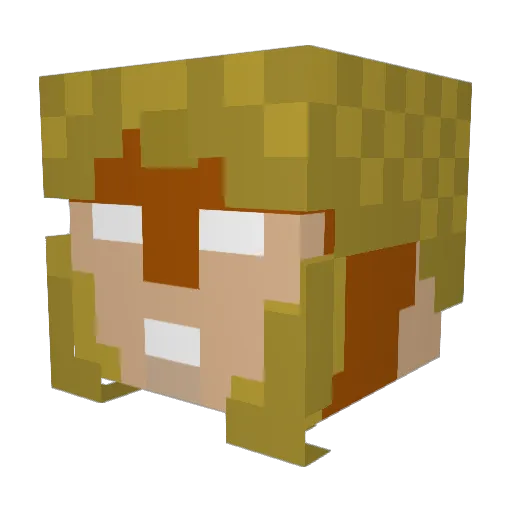 Sabert00th69 Minecraft avatar head, 3D render