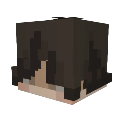 Sabertoothrogue Minecraft avatar head, 3D render