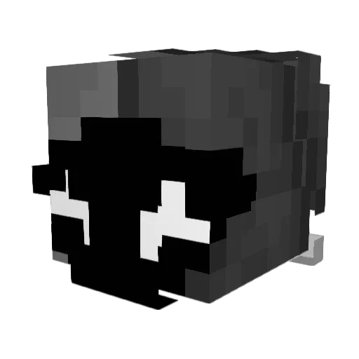 Saberyta Minecraft avatar head, 3D render