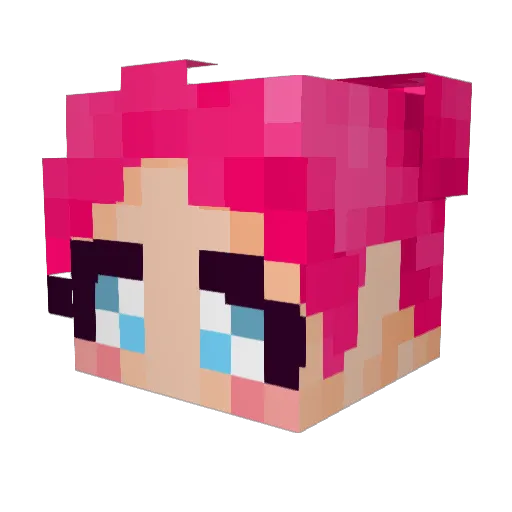 SabiSunni Minecraft avatar head, 3D render