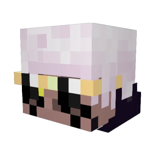Sabia12 Minecraft avatar head, 3D render