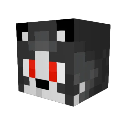 SabineNex Minecraft avatar head, 3D render