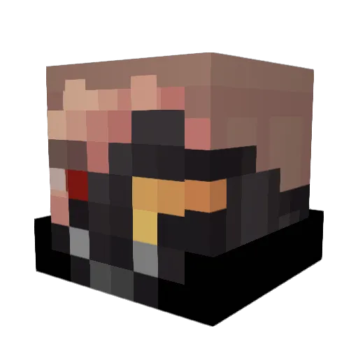 SabinoBlas Minecraft avatar head, 3D render