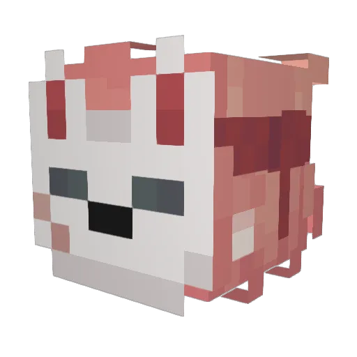 Sabitto Minecraft avatar head, 3D render