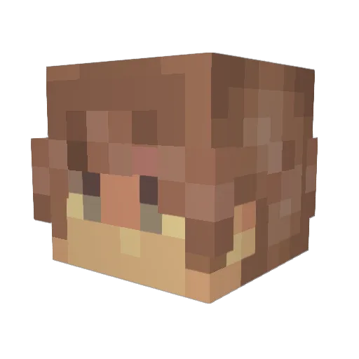 Sablto Minecraft avatar head, 3D render