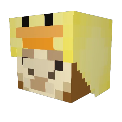 Sabo_gt0 Minecraft avatar head, 3D render