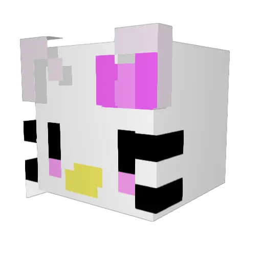 Saboomafoo Minecraft avatar head, 3D render