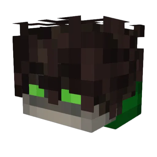 Saborex Minecraft avatar head, 3D render